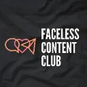 Logo <mark>Faceless</mark> Content Club