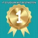 Logo IT Studium mit Bestnoten