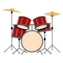Logo Learn <mark>Drum</mark>s on Skool