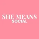 Logo She Means Social community