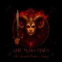 Logo She Who Rises: Chiron in Aries